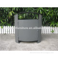 Customized 125L heavy duty metal outdoor trash can